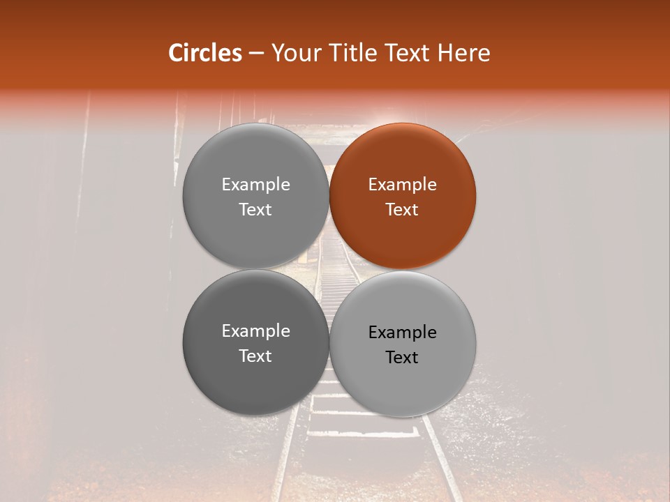 Stone Miner Train PowerPoint Template