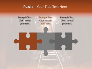 Stone Miner Train PowerPoint Template