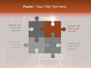 Stone Miner Train PowerPoint Template