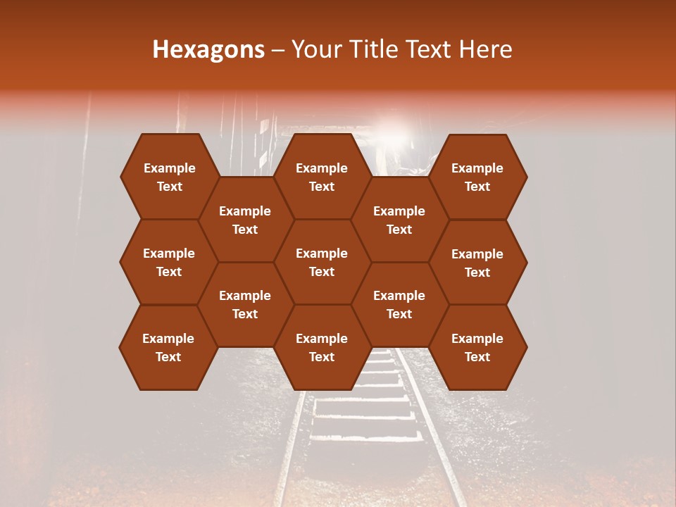 Stone Miner Train PowerPoint Template