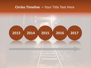 Stone Miner Train PowerPoint Template