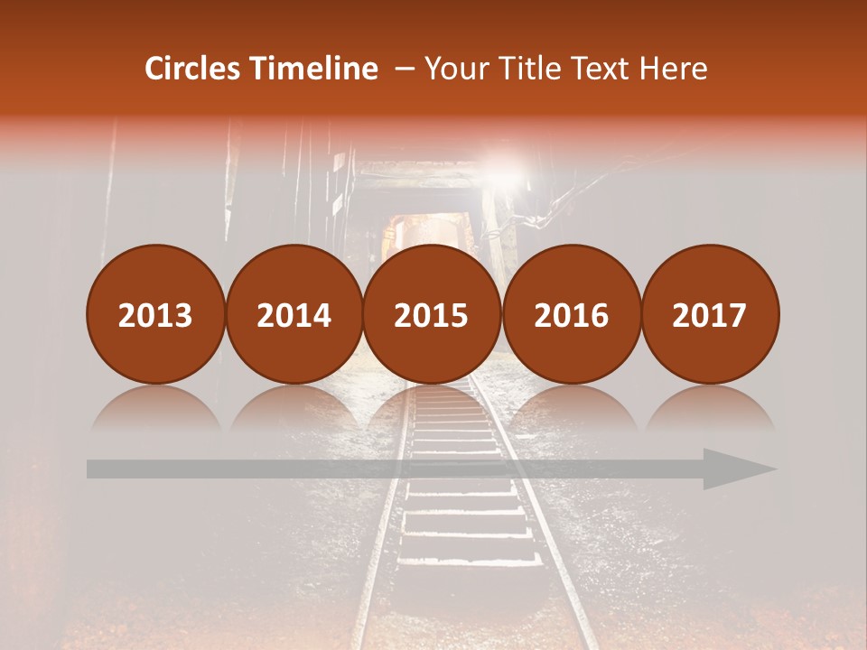 Stone Miner Train PowerPoint Template