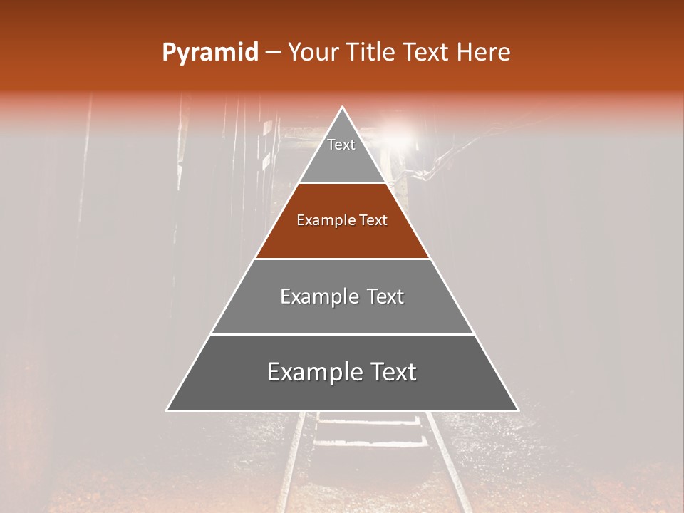 Stone Miner Train PowerPoint Template