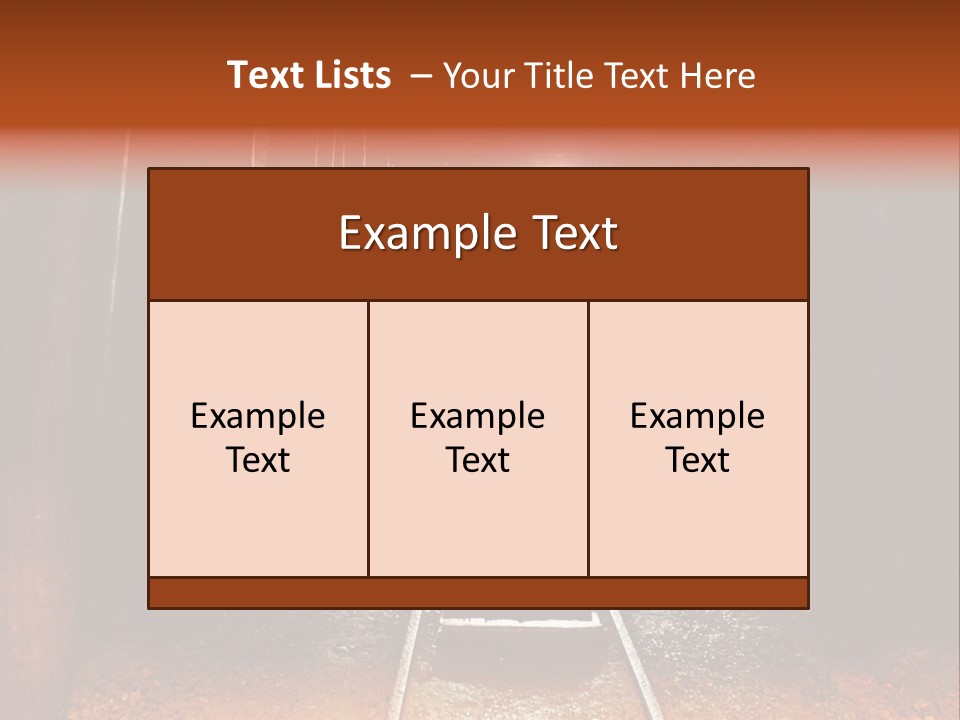 Stone Miner Train PowerPoint Template