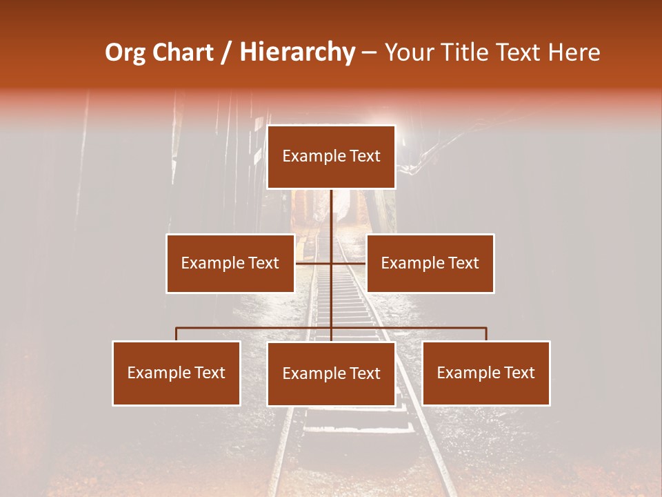 Stone Miner Train PowerPoint Template