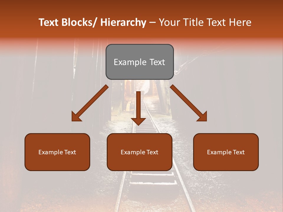 Stone Miner Train PowerPoint Template