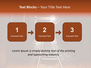Stone Miner Train PowerPoint Template