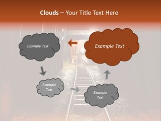 Stone Miner Train PowerPoint Template