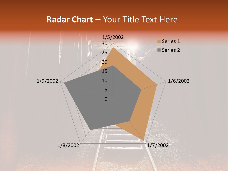 Stone Miner Train PowerPoint Template