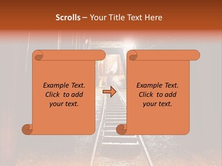 Stone Miner Train PowerPoint Template