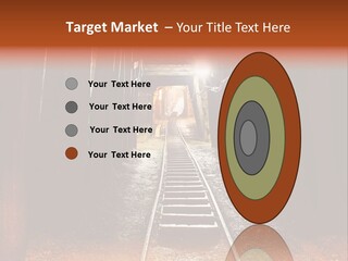 Stone Miner Train PowerPoint Template