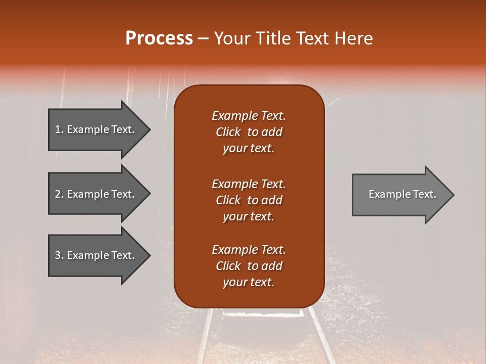 Stone Miner Train PowerPoint Template