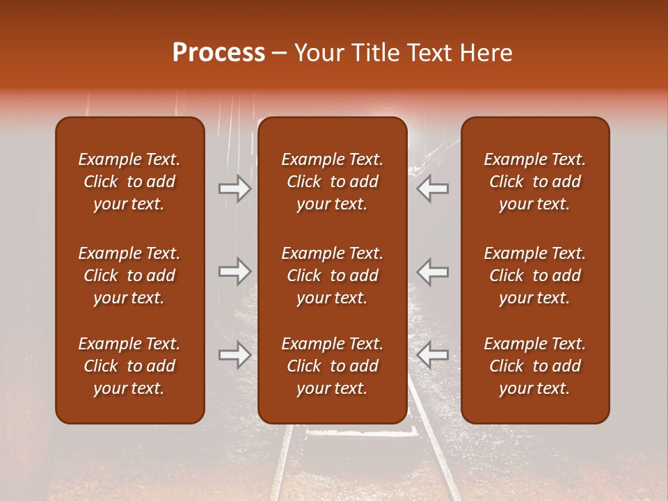 Stone Miner Train PowerPoint Template