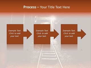 Stone Miner Train PowerPoint Template