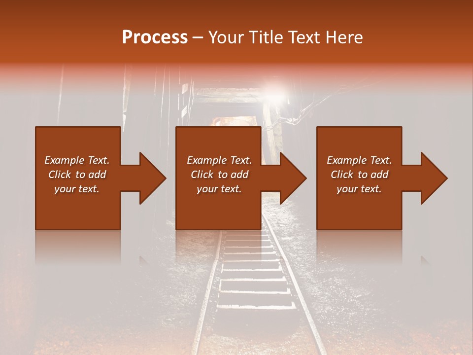 Stone Miner Train PowerPoint Template