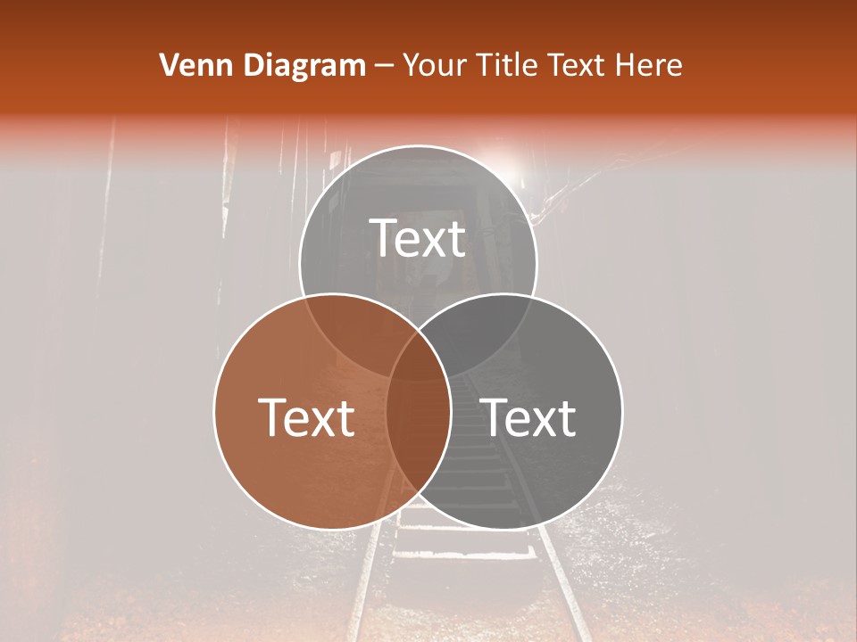 Stone Miner Train PowerPoint Template