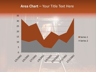 Stone Miner Train PowerPoint Template