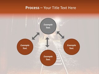 Stone Miner Train PowerPoint Template