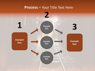 Stone Miner Train PowerPoint Template