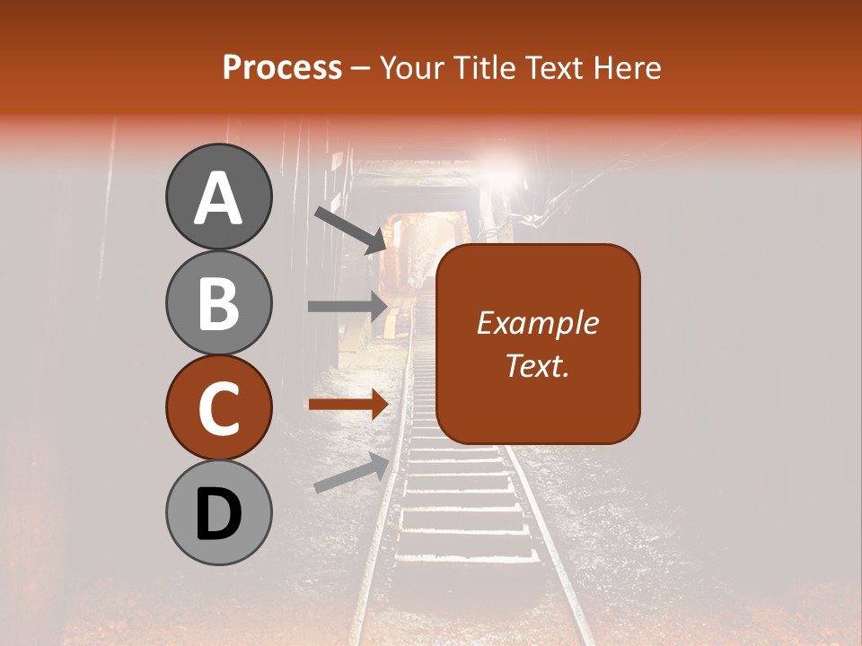 Stone Miner Train PowerPoint Template