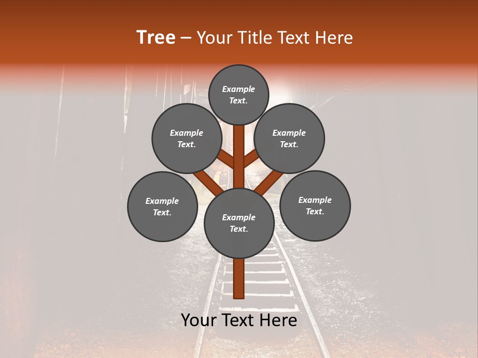 Stone Miner Train PowerPoint Template