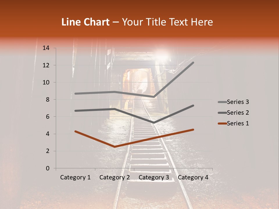 Stone Miner Train PowerPoint Template
