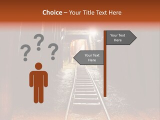 Stone Miner Train PowerPoint Template