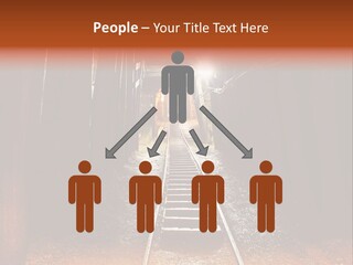 Stone Miner Train PowerPoint Template