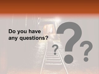 Stone Miner Train PowerPoint Template