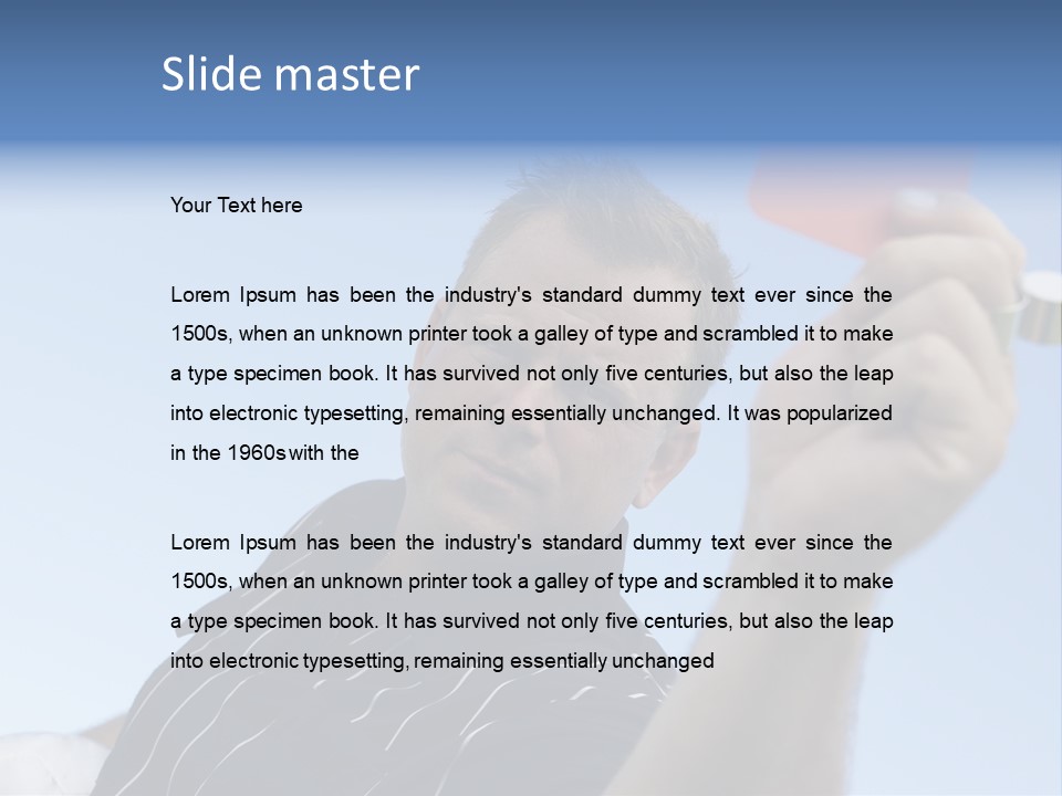 Caucasian Punishment Wrong PowerPoint Template