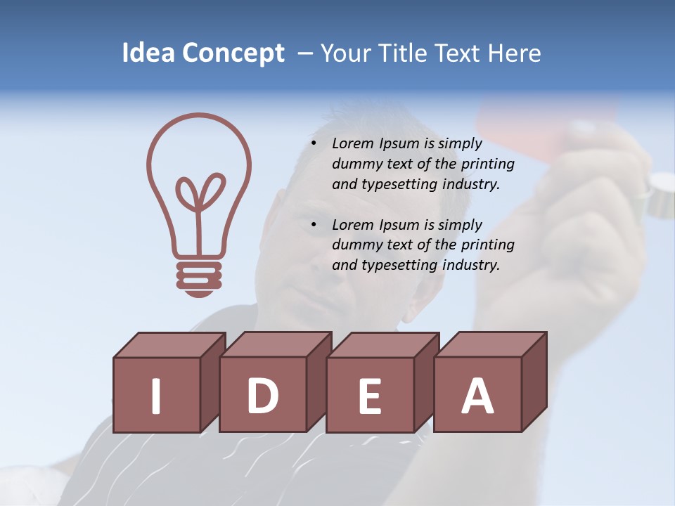 Caucasian Punishment Wrong PowerPoint Template