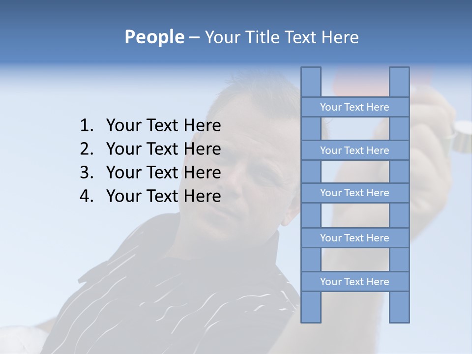 Caucasian Punishment Wrong PowerPoint Template