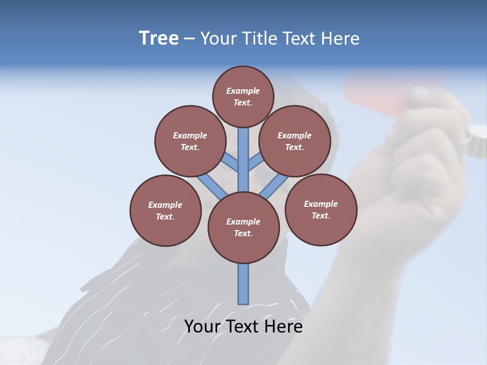 Caucasian Punishment Wrong PowerPoint Template