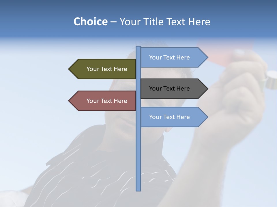 Caucasian Punishment Wrong PowerPoint Template