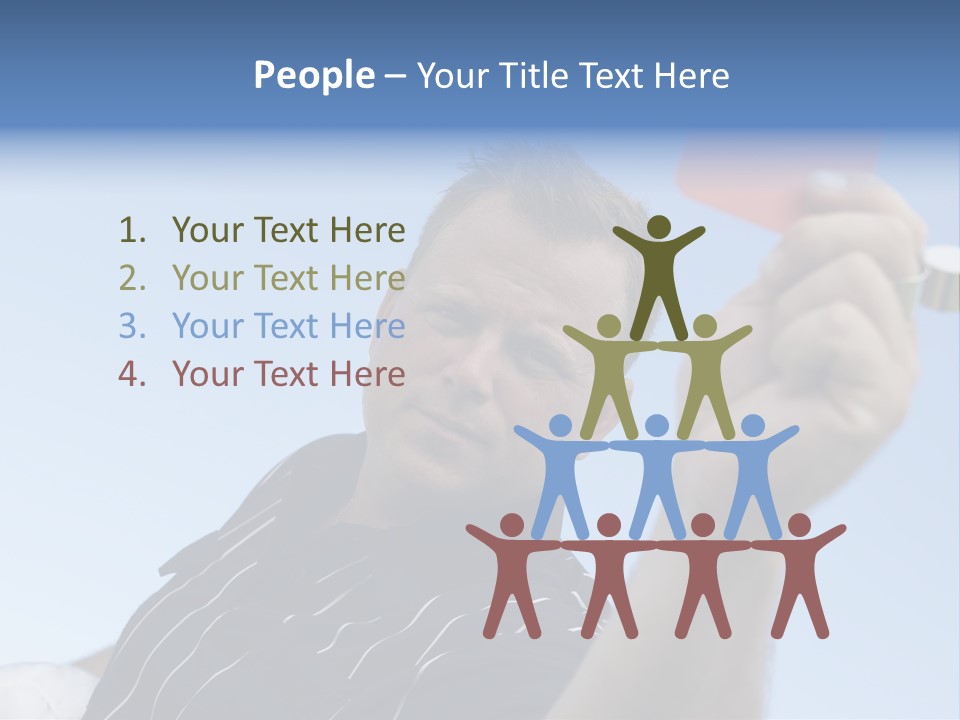 Caucasian Punishment Wrong PowerPoint Template