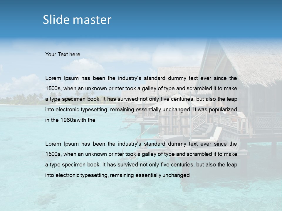 Destinations Water Swimming PowerPoint Template