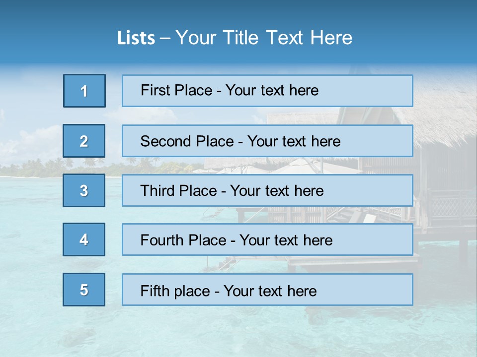 Destinations Water Swimming PowerPoint Template