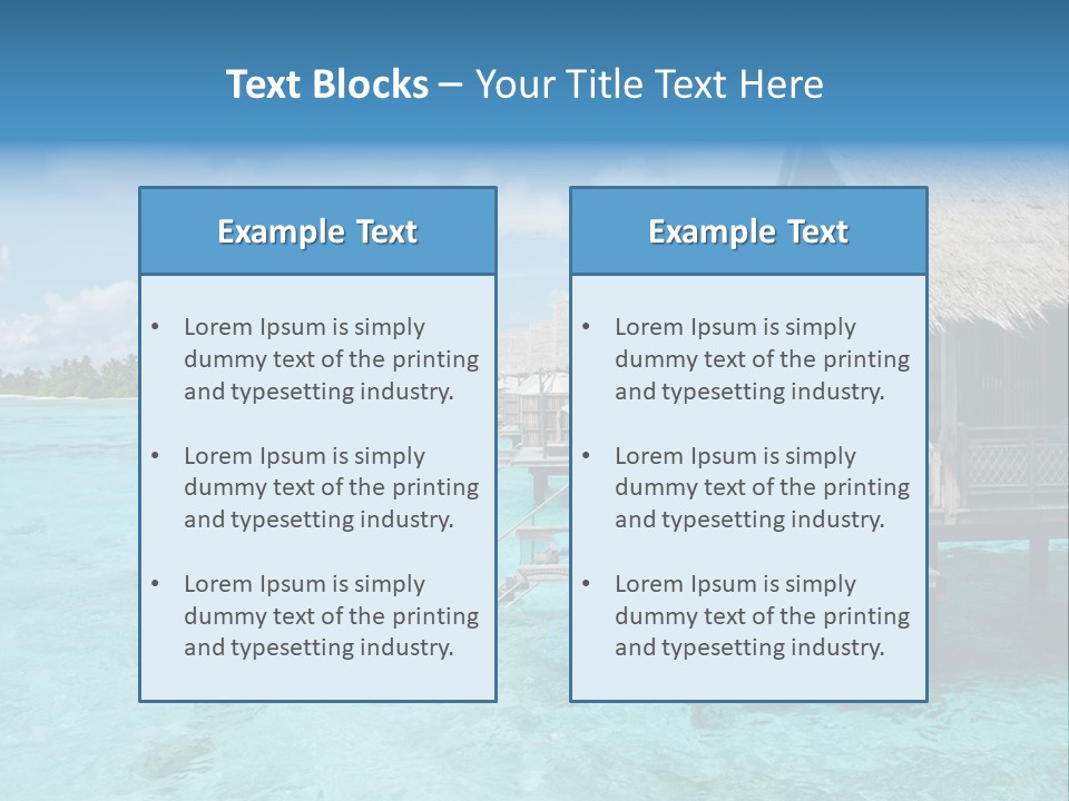 Destinations Water Swimming PowerPoint Template