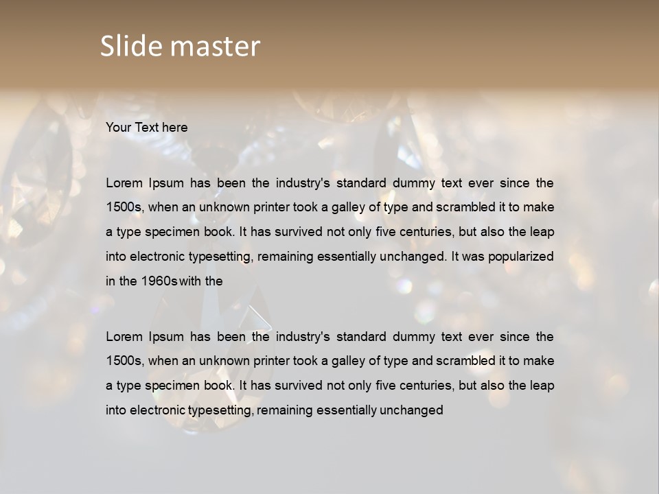 Chandelier Electricity Retro PowerPoint Template