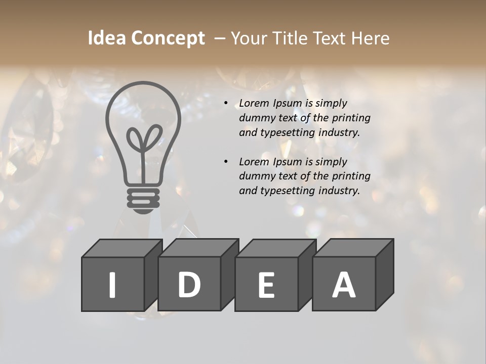 Chandelier Electricity Retro PowerPoint Template