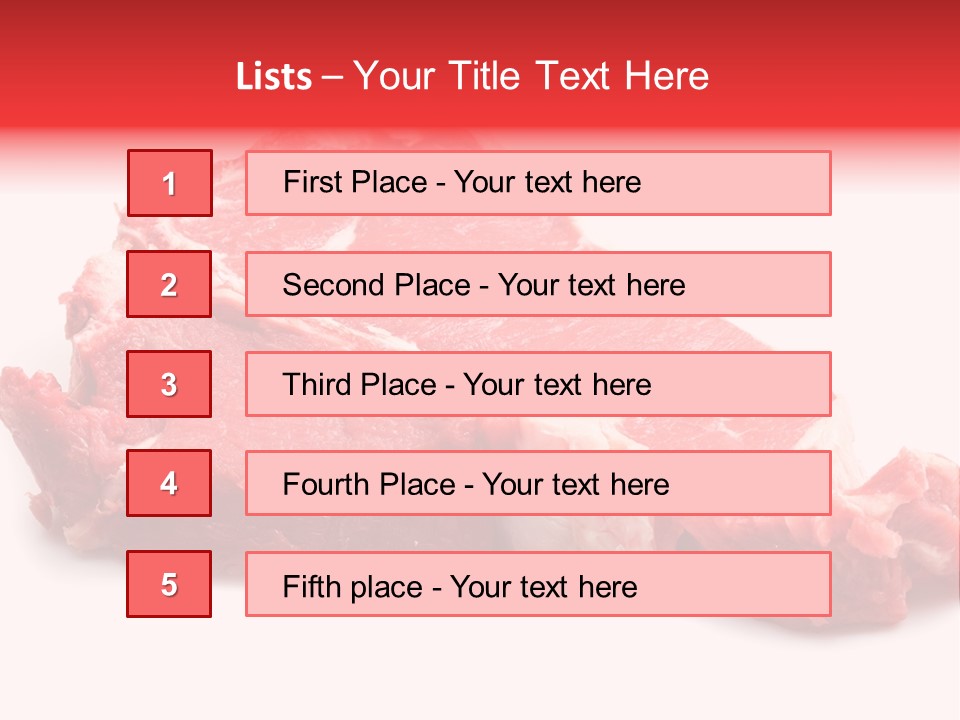 Delicious Green Steak PowerPoint Template
