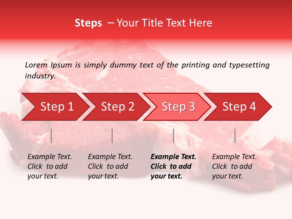 Delicious Green Steak PowerPoint Template