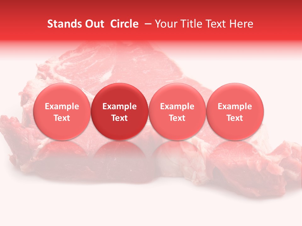 Delicious Green Steak PowerPoint Template