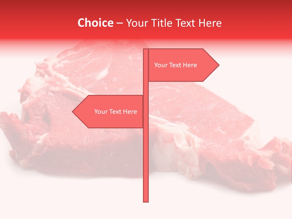 Delicious Green Steak PowerPoint Template