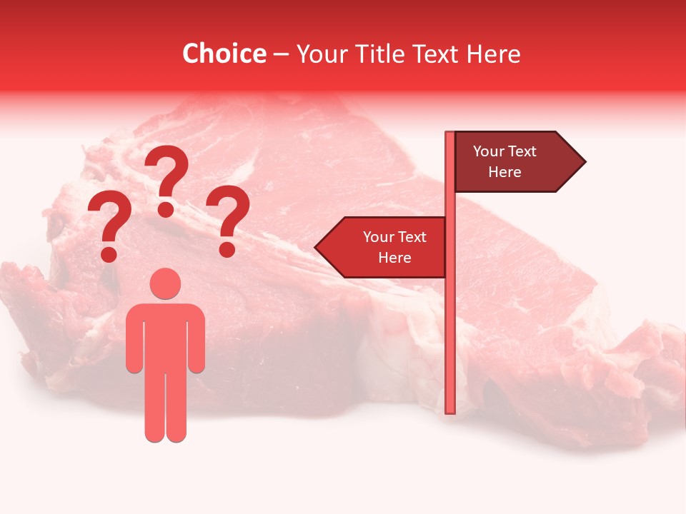 Delicious Green Steak PowerPoint Template