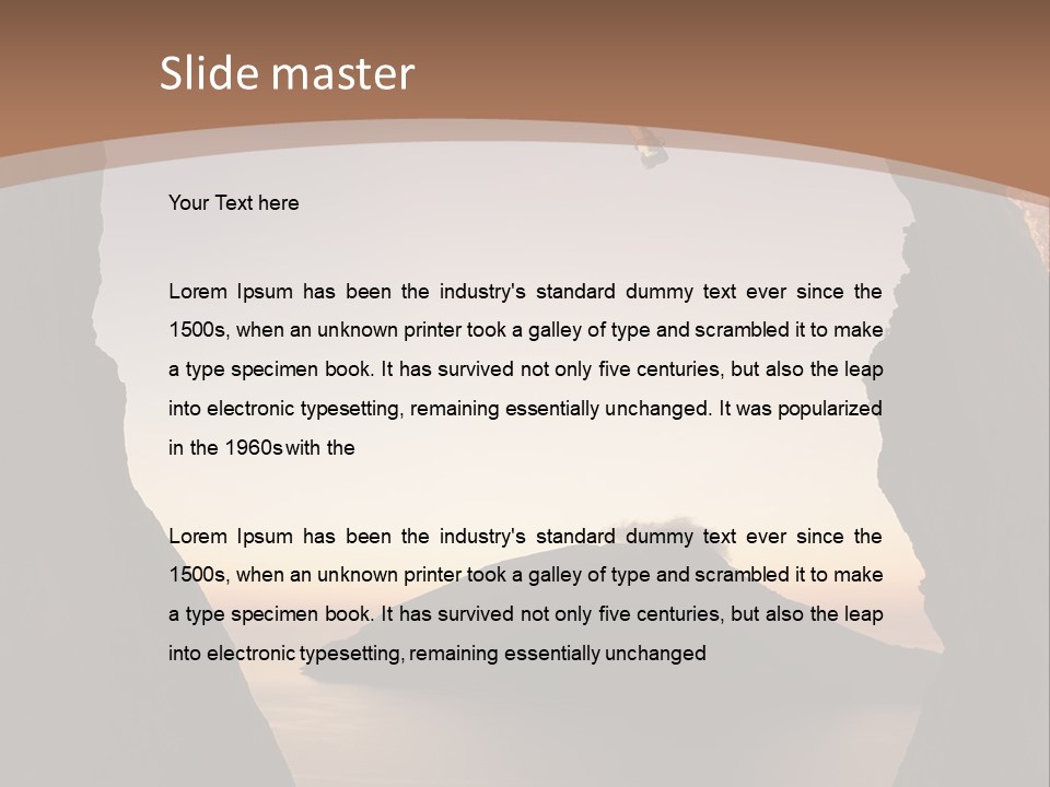 Landscape Kalymnos Natural PowerPoint Template