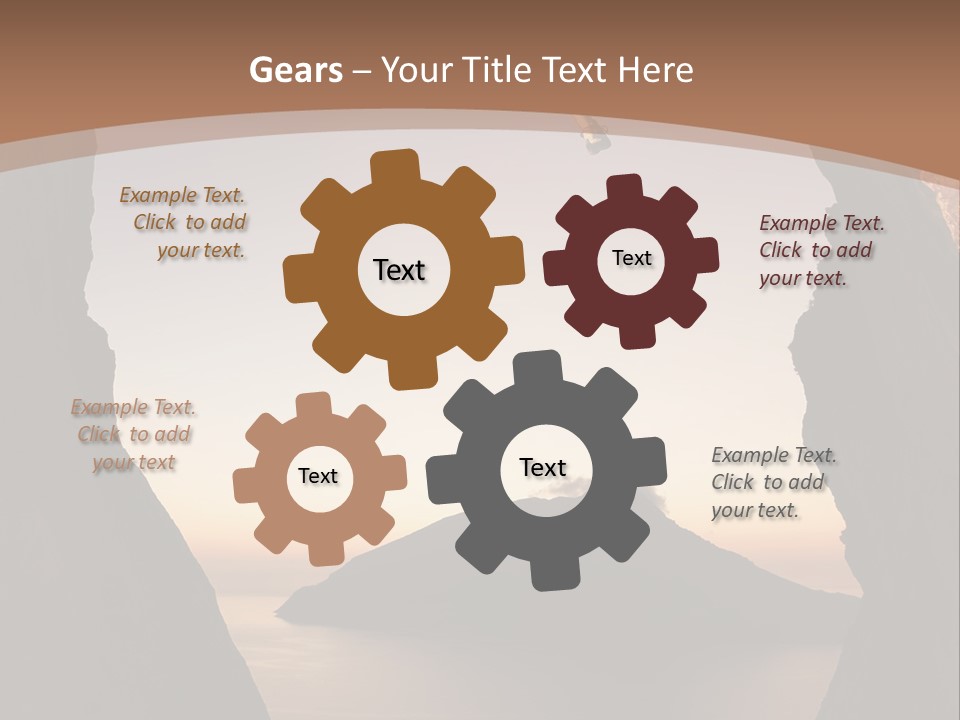 Landscape Kalymnos Natural PowerPoint Template