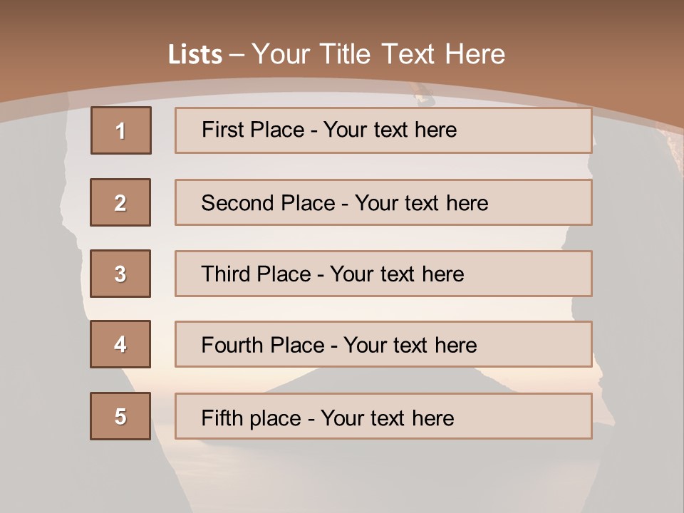 Landscape Kalymnos Natural PowerPoint Template