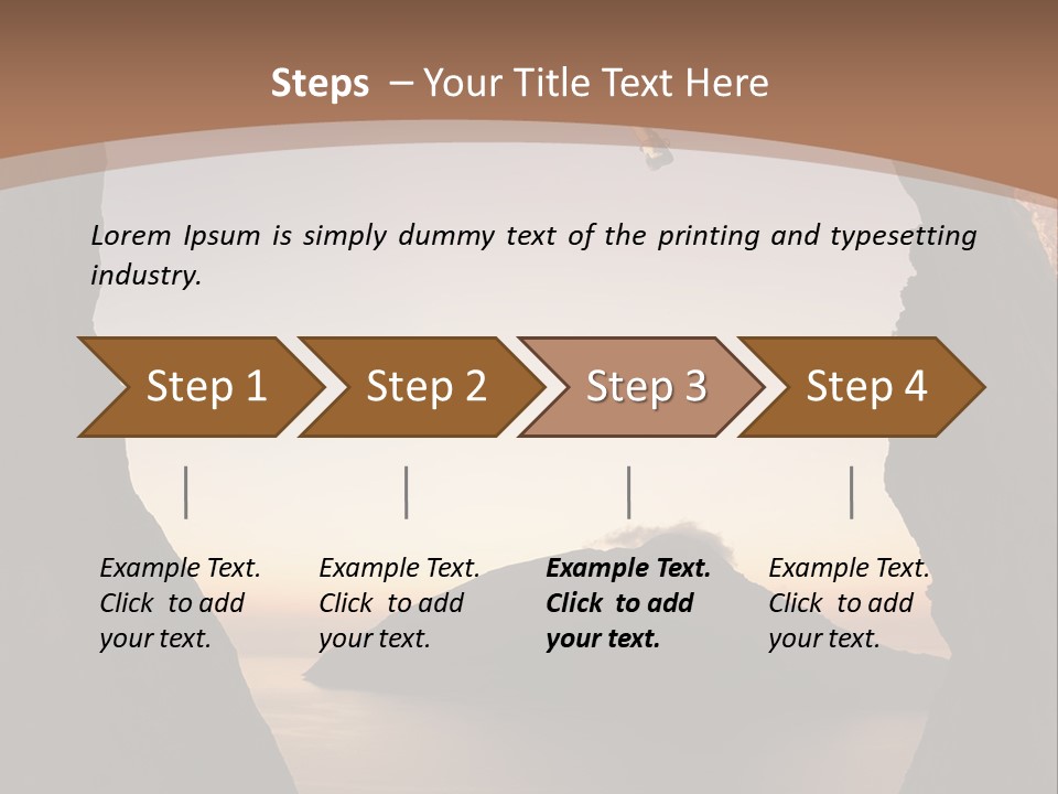 Landscape Kalymnos Natural PowerPoint Template