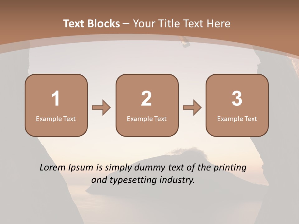 Landscape Kalymnos Natural PowerPoint Template